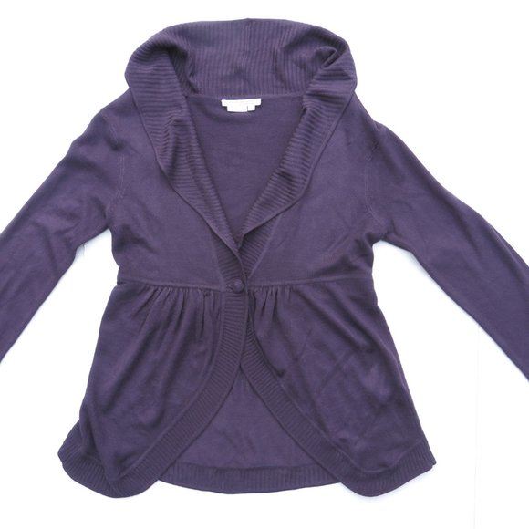 To The Max Top Cardigan Sweater Light Layer top Purple Tothemax - Picture 4 of 14